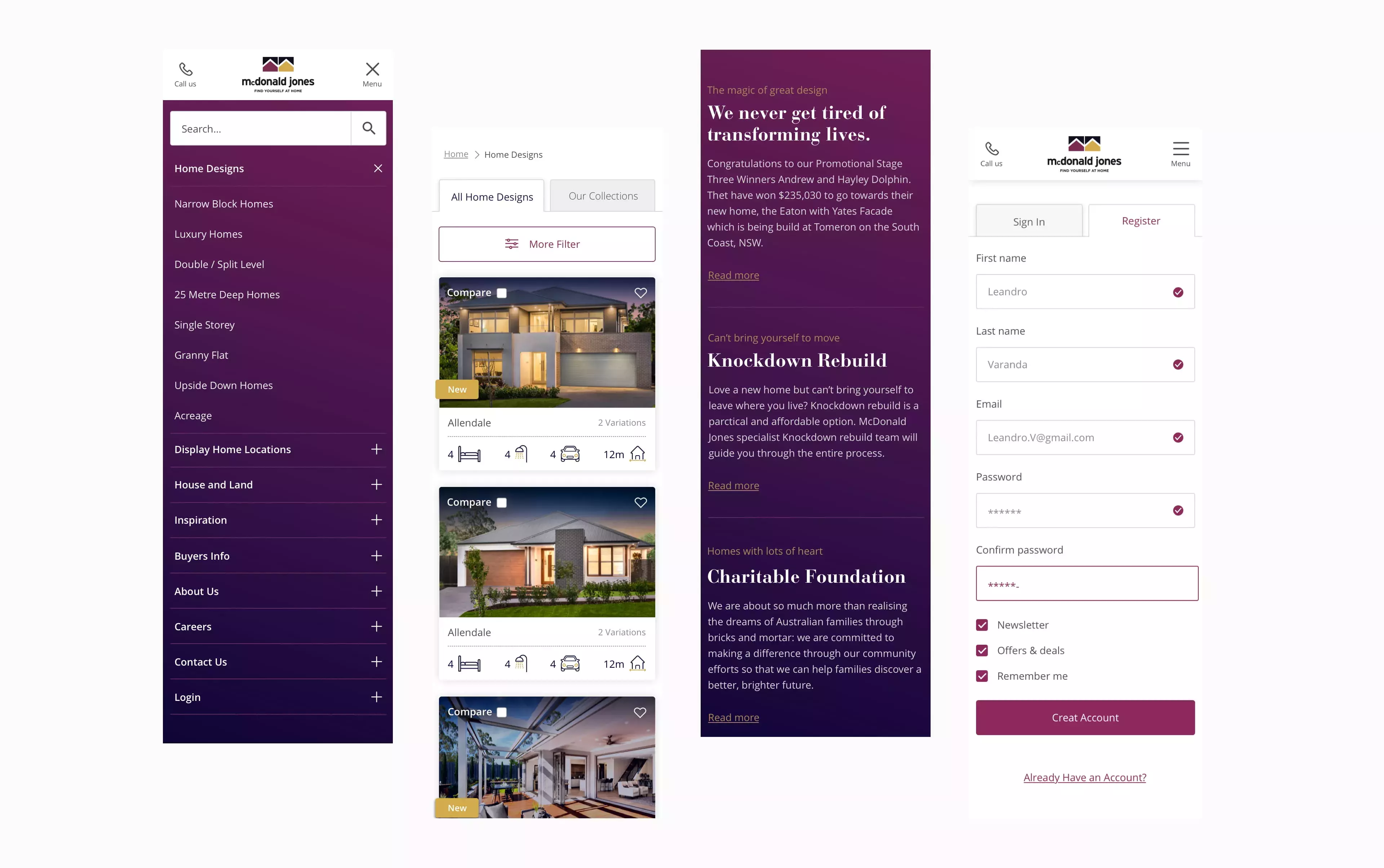 Features of the master site
