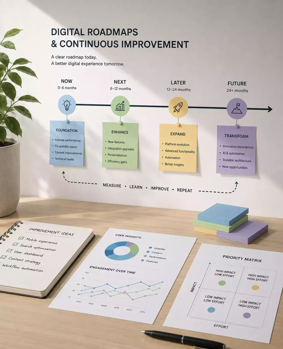 Digital roadmaps & continuous improvement