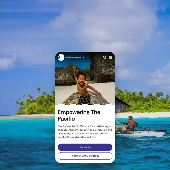 A website refresh to empower the Pacific